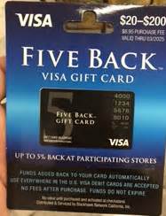 Five Back Gift Card